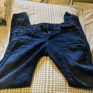 Buckle Dark Blue Women's Skinny Jeans